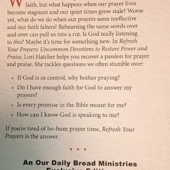 Refresh Your Prayers Book - Picture 2 of 3